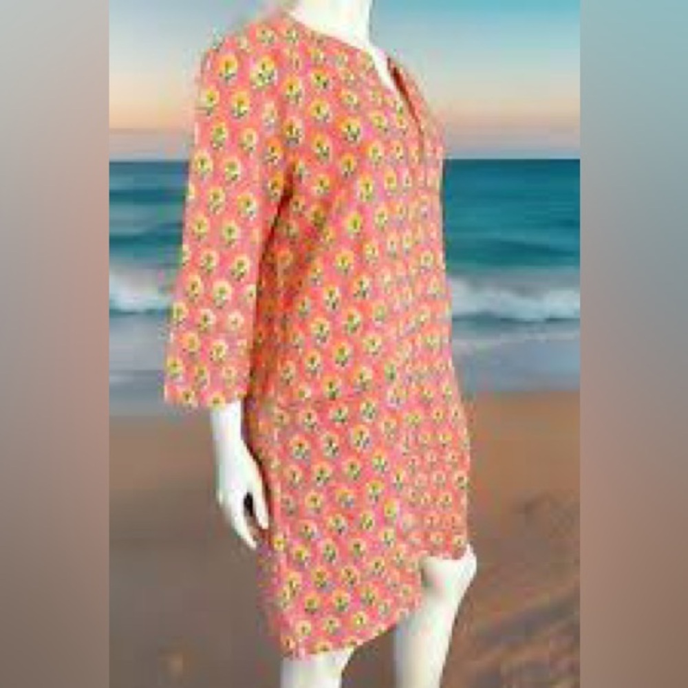 CJ Lang Pink Floral Tunic Dress – Size Medium